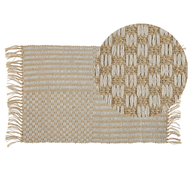 Teppich ADABAG Beige 50 x 80 cm Jute