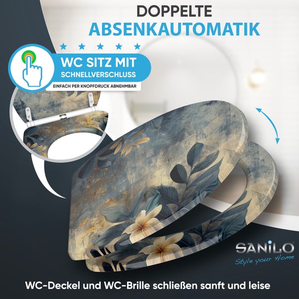 WC-Sitz mit Absenkautomatik & Top Fix Lilybud