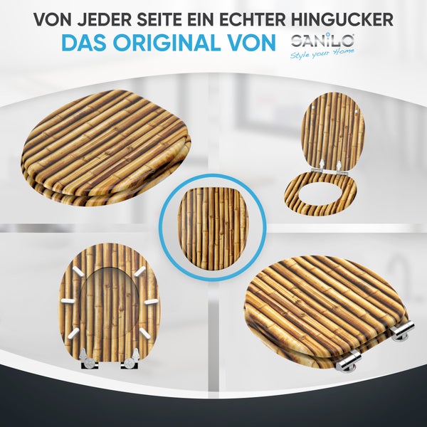 WC-Sitz mit Absenkautomatik Bambusa