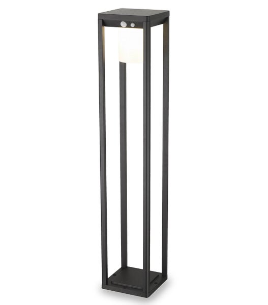 Solar Wegeleuchte Reykja 80 cm schwarz 600 lm Bewegungsmelder + Dauerlicht 11033