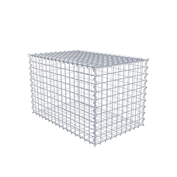 Gabione 80 cm x 50 cm x 50 cm (L x H x T), Maschenweite 5 cm x 5 cm, Spirale