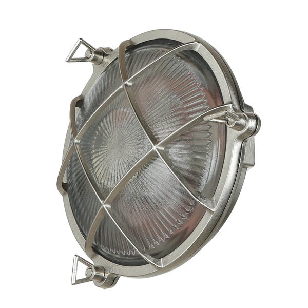 Runde Wandleuchte mit Gitter