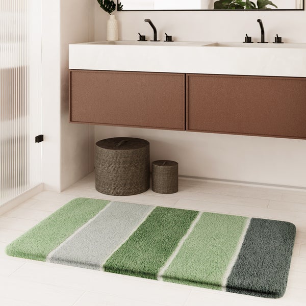 Badteppich Lind Grün Rio Marina  Homie Living 55x65 cm