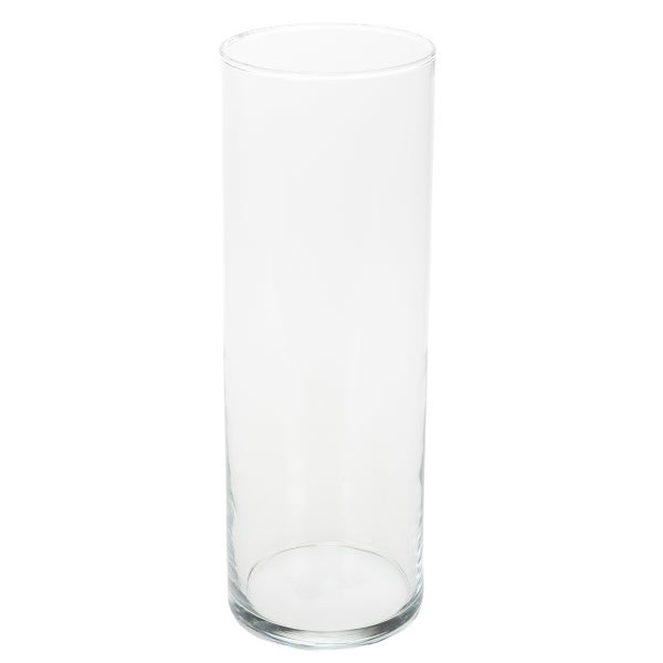 Zylindervase aus Glas.