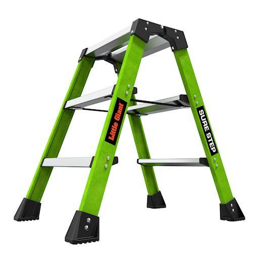 Little Giant Sure Step Trittleiter aus Glasfaser mit drei Stufen