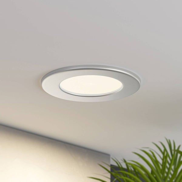 PRIOS LED Cadance (Modern) in Alu aus Aluminium (1 flammig, ) Badezimmerleuchte