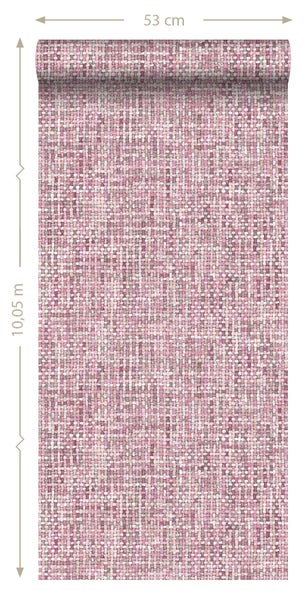 Tapete mit Webmuster und den Maßen 53 cm x 10,05 m