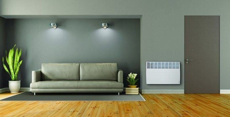 Konvektor Quality Heating Atlantic F125-D 61x46 cm 1500W Aluminium Weiß inkl. digitalem Thermostat, IP24 Feuchtraum geeignet, Energiesparmodus, Fenstererkennung, Frostschutz, Kindersicherung