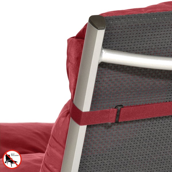 Beautissu Flair RL Rollliegenauflage 190x60x8cm Rot