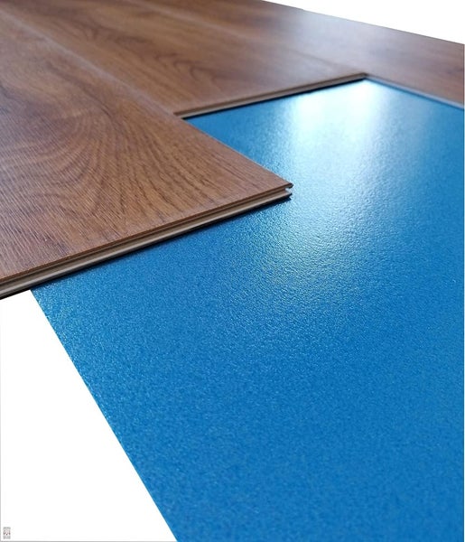 16m2 - 32 Stück LVT-Unterlage für Fußboden Bodenpaneele Trittschalldämmung Vinyl-/LVT Klick Böden Dämmunterlage / 1,5mm