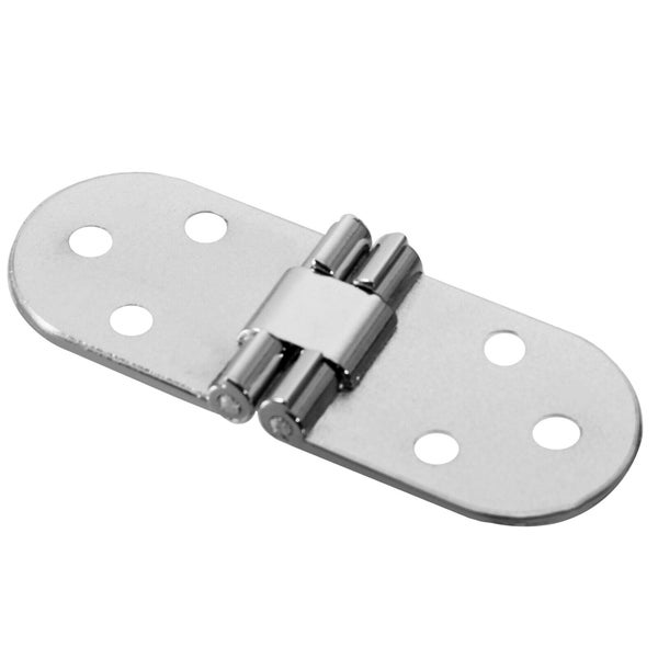 Ein ovales Einbohrband mit vier Schraubenlöchern.