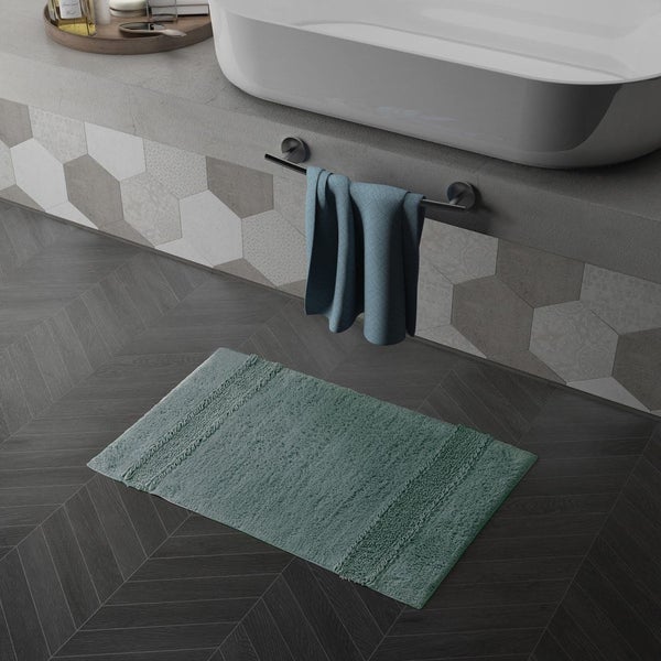 Baumwolle – Badematte cm 50 x 80 in grüner Farbe| Bessera