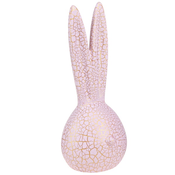 Dekorative Hasenfigur mit Rissmuster