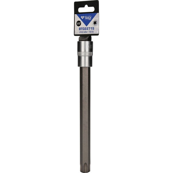 BRILLIANT TOOLS 1/2 Torx-Bit-Stecknuss 200 mm lang T70 - BT022715