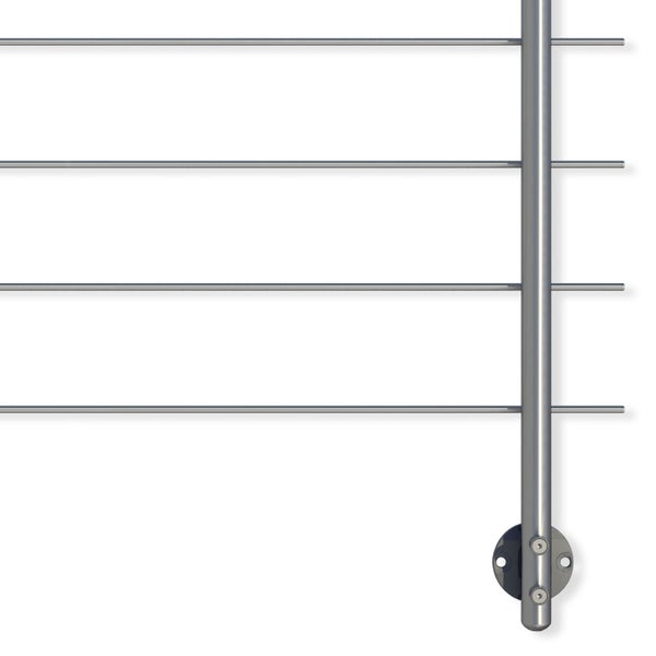 Dolle Brüstungsgelander zur Wandmontage 1,5m Aluminium mitlaufende Edelstahlstäbe, Pfosten und Handlauf rund