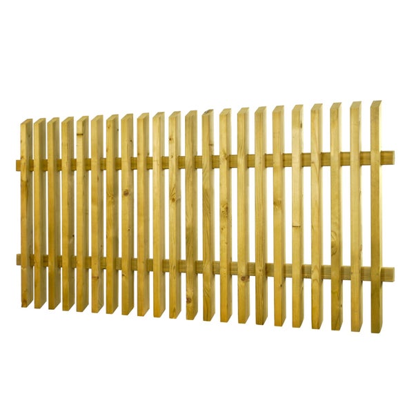 Holzzaun Element mit Latten