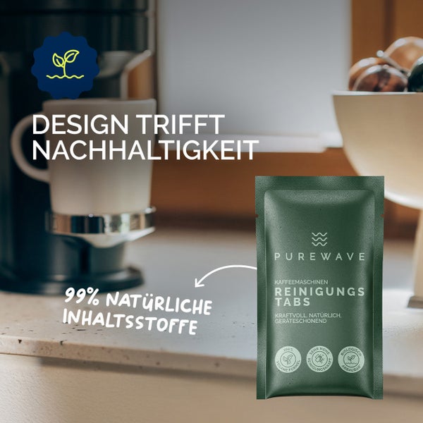 PUREWAVE Kaffeemaschinen Reinigungstabs, 10 stk.