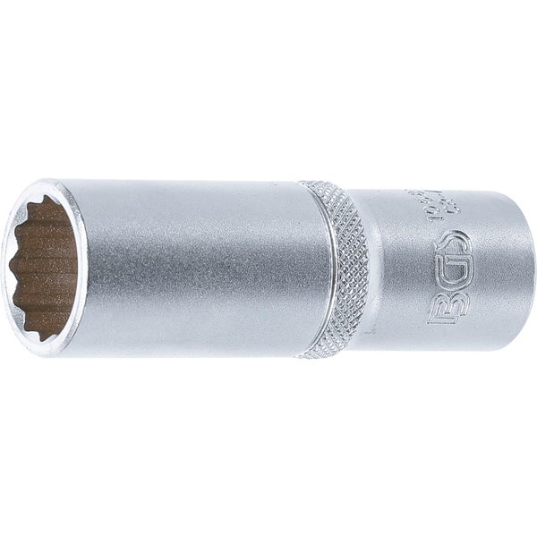 BGS Steckschlüssel-Einsatz Zwölfkant tief Antrieb Innenvierkant 12,5 mm (1/2) SW 18 mm - 10685