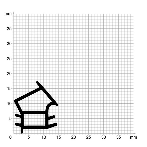 DIWARO. | Stahlzargendichtung SZ250 | grau | 5 Meter