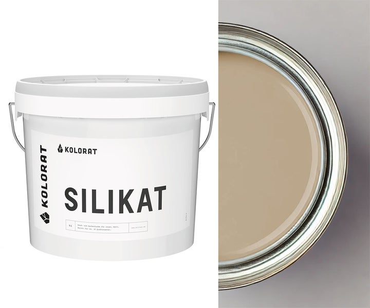 Kolorat Silikat Wand- und Deckenfarbe im 5 Liter Eimer für Innenräume matt