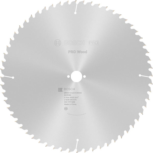 Bosch PRO Wood Kreissägeblatt 400 x 3,5 x 30 mm - 2608640675