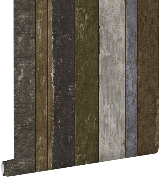 Tapetenrolle mit Holzplanken-Design