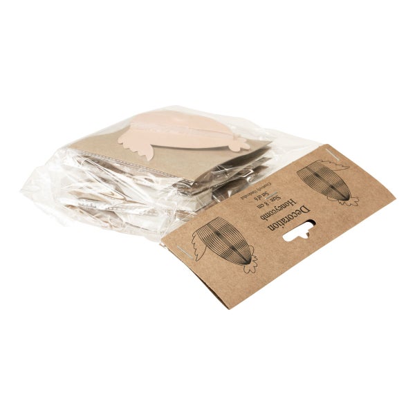 Dekoration Honigwabe, Set mit sechs Stück, Größe acht Zentimeter