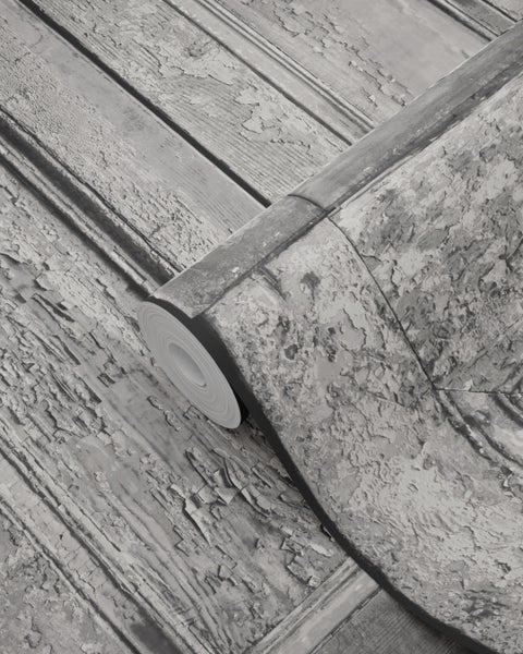 Tapetenrolle mit Holzplanken-Motiv