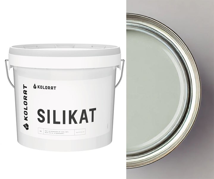 Kolorat Silikat Wand- und Deckenfarbe im 5 Liter Eimer für Innenanwendungen