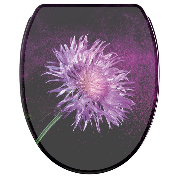 Toilettensitz mit Blumenmotiv