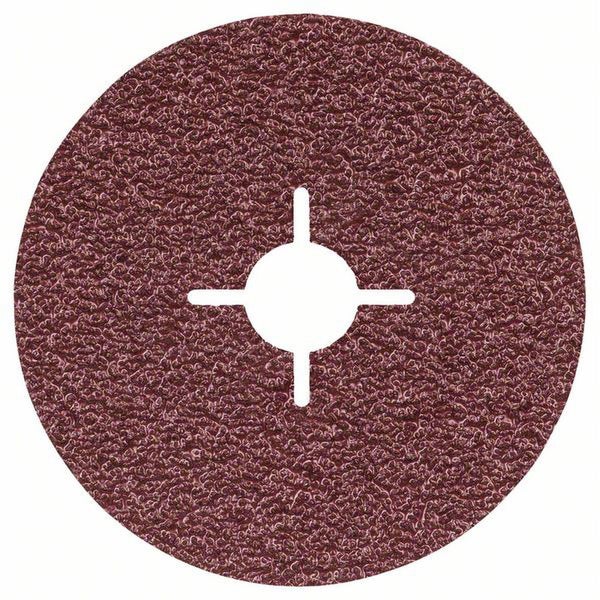Bosch Fiberschleifscheibe R444 Expert for Metal, Korund, 115 mm, 22,23 mm, 24 - 2608605464