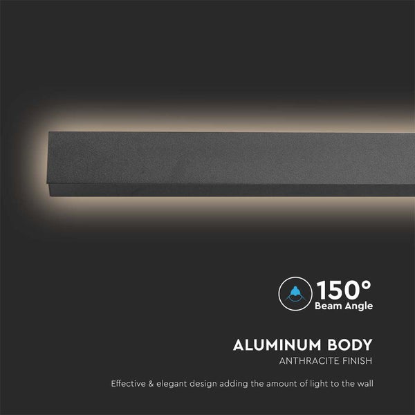 Wandleuchte mit Aluminiumgehäuse und 150 Grad Abstrahlwinkel