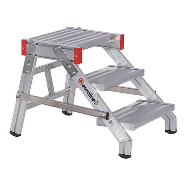 Aluminium Tritt mit drei Stufen