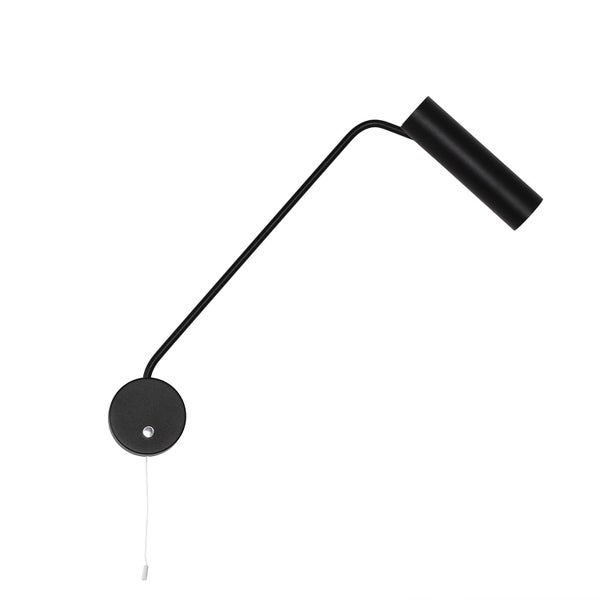 Schwenkbare Wandleuchte aus Metall mit Zugschnur