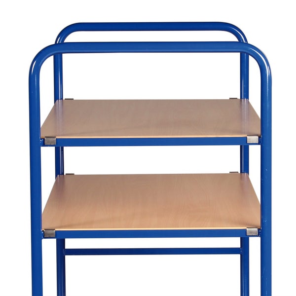 Regalwagen mit zwei Holzablagen