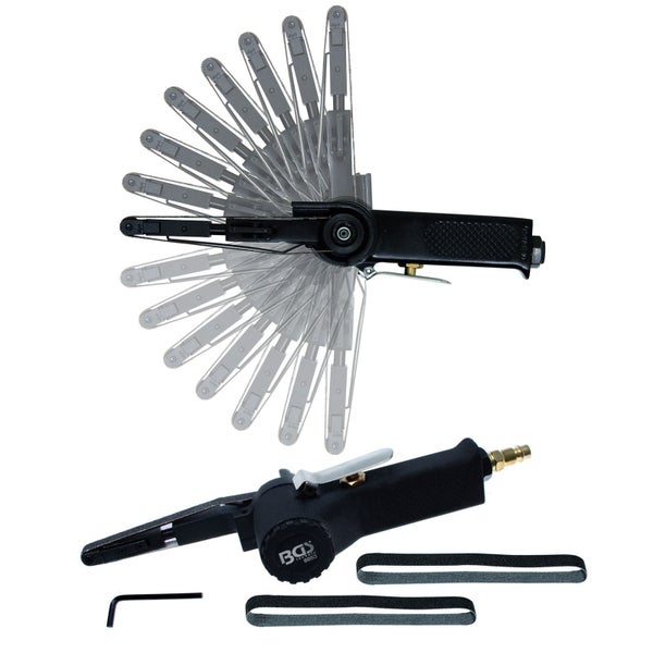 BGS technic Druckluft-Bandschleifer mit Zubehör