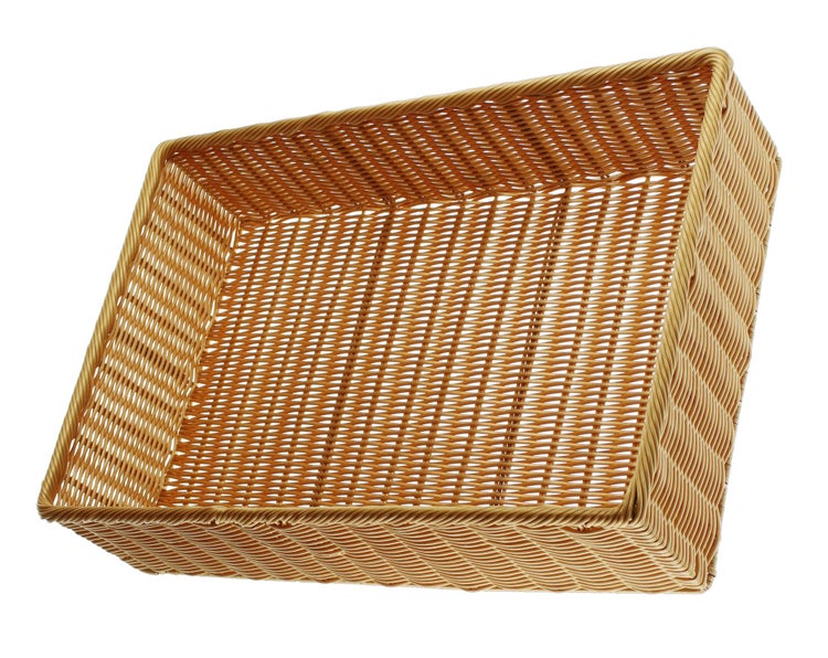 FRANK FLECHTWAREN | Auslagekorb Poly, 60 x 40 x 15 cm, KUNSTSTOFF, METALL, 60 x 40 x 15 cm