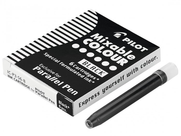 PILOT Tintenpatrone für Füller Parallel Pen Blau-Schwarz, 6er