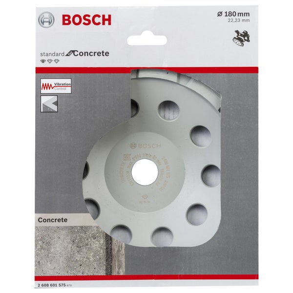 Bosch Diamanttopfscheibe Standard for Concrete 180 x 22,23 x 5 mm - 2608601575