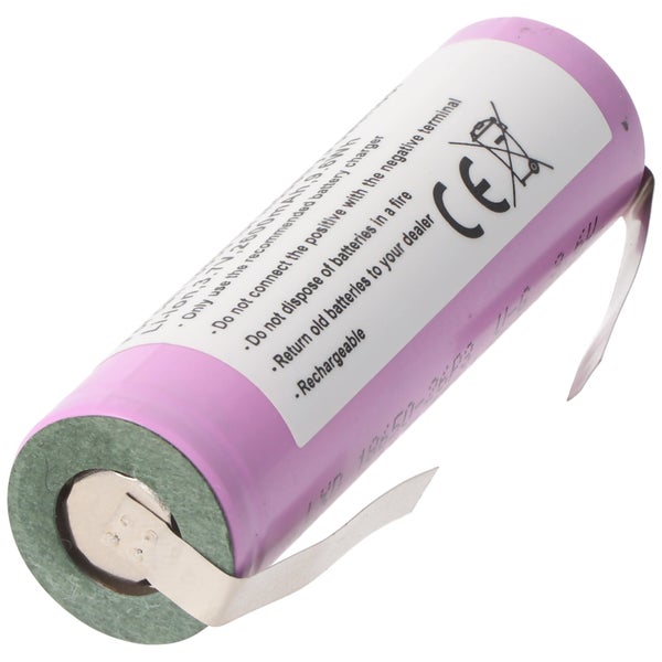 Akku passend für den Bosch Ciso Akku 3,7 Volt Kapazität max. 2600mAh mit Lötfahnen zum Selbsteinbau