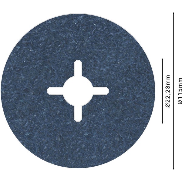 Schleifscheibe mit Durchmesser 115 mm und Bohrung 22,23 mm
