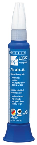 WEICONLOCK® AN 301-48 Fügeverbindung | hochfest, mit Trinkwasserzulassung | 50 ml | grün