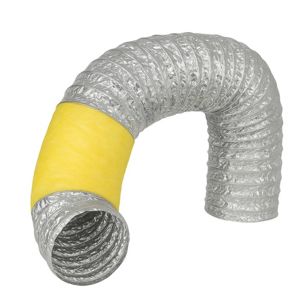 Isoflexrohr 500mm – 1 Meter isolierter Abluftschlauch für Klimageräte, Growboxen & mehr – 4-Schicht Isolierung, Hohe Schalldämpfung, Feuergeschützt & Extra Stabil