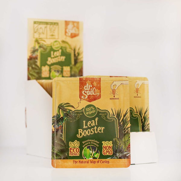 Dr.Soil LEAF BOOSTER, Natürlicher Regenerator für grüne Blätter, Einzeldosis von 10ml für 1L Spritzlösung