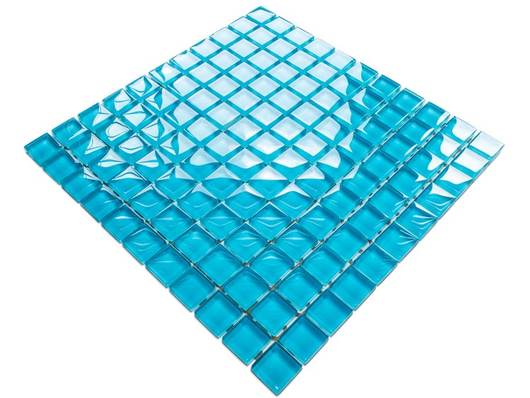 Glasmosaik auf Netz für Bad und Küche 30cm x 30cm  - Celestial