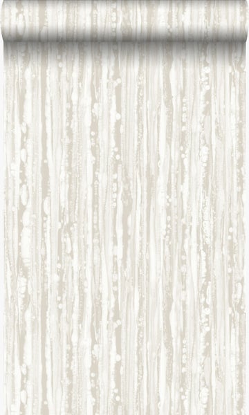 Origin Wallcoverings Tapete Streifen Crême-Weiß - 53 cm x 10.05 m - 346639