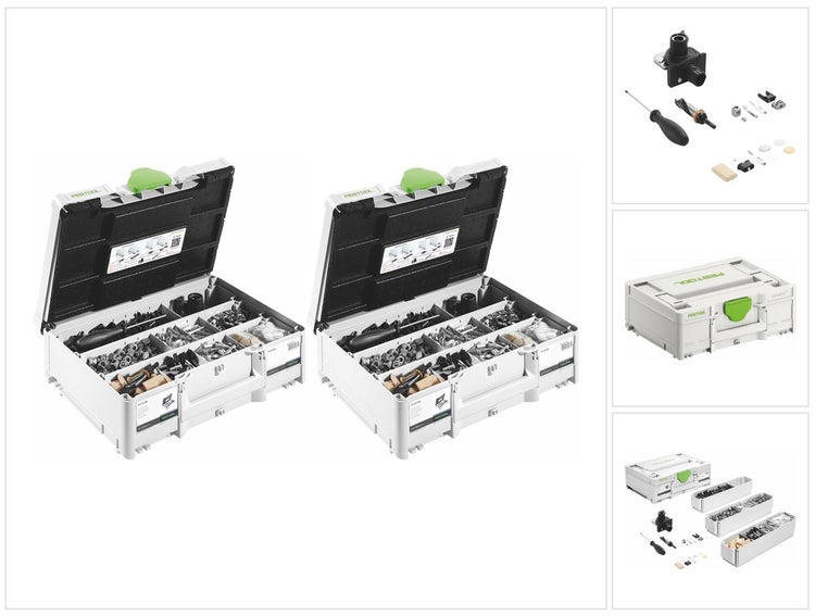 Festool KV-SYS D8 DOMINO Verbinder Sortiment 2 Stk. ( 2x 576797 ) für Dübelfräse DF 500