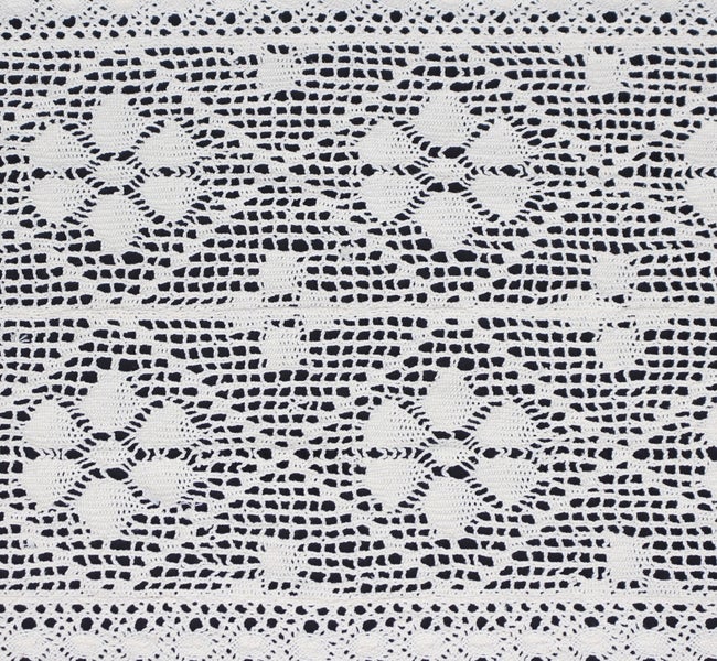 FRANK FLECHTWAREN | Tischläufer Häkelblumen, POLYESTER, BAUMWOLLE, 40 x 140 cm