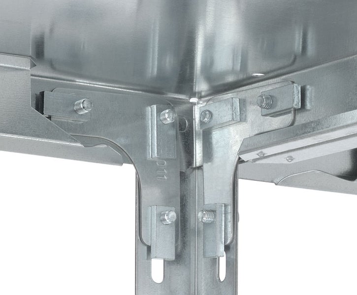 PROREGAL Edelstahl Fachbodenregal Schraubsystem Grundregal HxBxT 200 x 100 x 60 cm 5 Ebenen Fachlast 200 kg Edelstahl