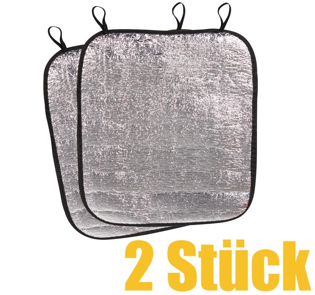 Zwei Auto-Sonnenschutzrollos